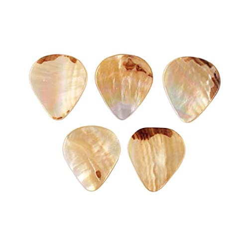 5PCS Professionelle Bass Gitarre Picks Mediator Abalone Muschel Akustische Gitarre Zupfzubehör Gitarre Pick Tools Einzigartige Gitarre Picks