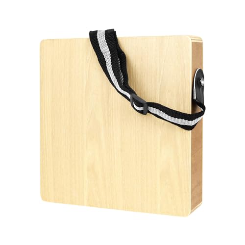 XINGLIDA Tragbare Reise Cajon Box Drum Cajon Box Drum Holz Flat Hand Drum Holz Percussion Instrument Drum mit angepasster Saite