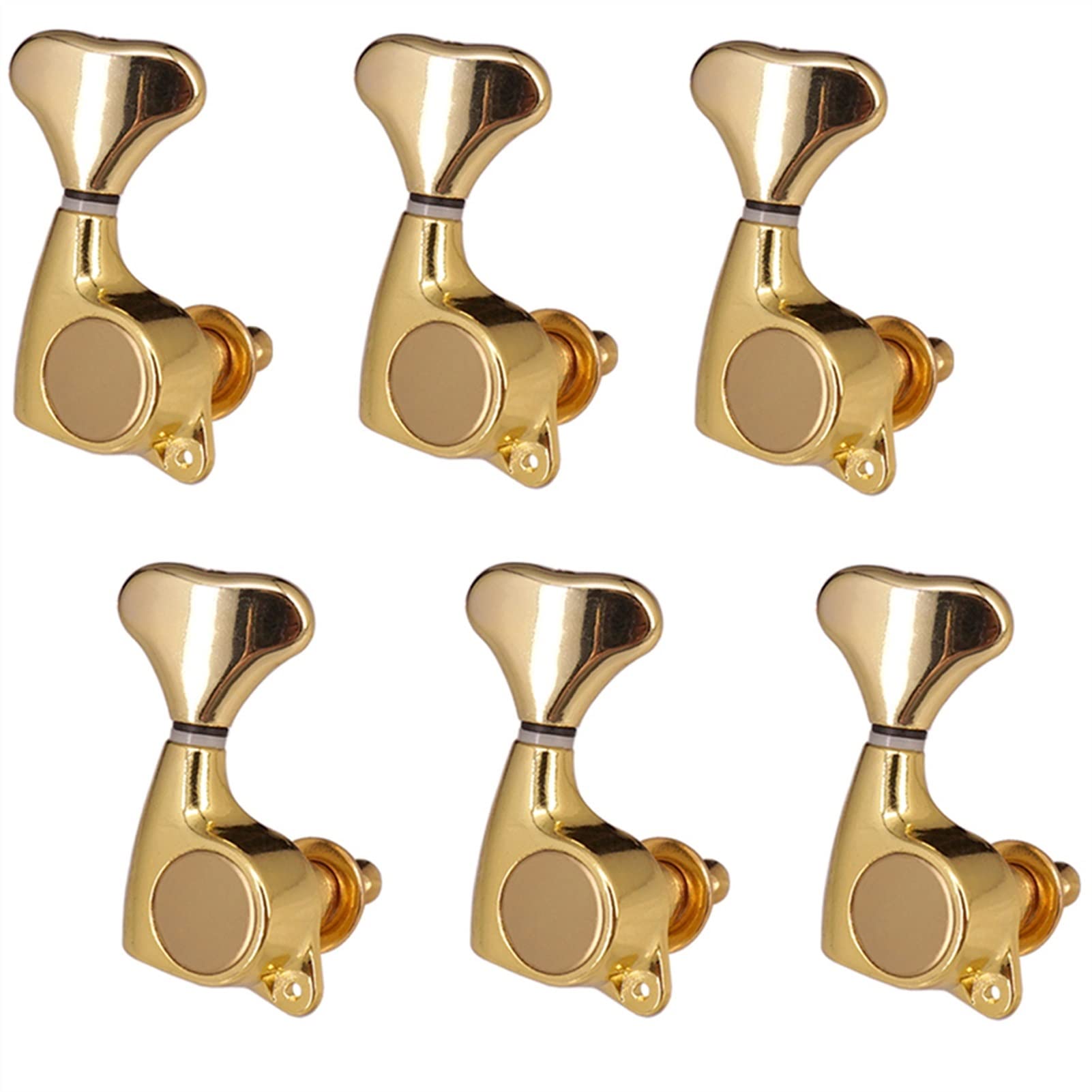 Praktische 6 Stücke Eisen Rechtshänder Akustikgitarre Tuning Pegs Tuner 1:21 Getriebeverhältnis Golden Stimmwirbel Mechaniken