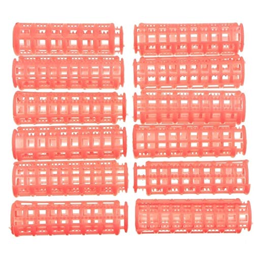 Lockenwickler,Heatless Curls 24 PC-Rosa Lockenwickler Roller Großer Grip Clips Lockenwickler Friseur DIY Haar-Styling-Schönheits-Werkzeuge 22mm 26mm 32mm 36mm 40mm (Size : 22mm)