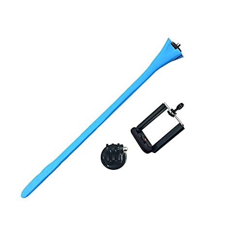 SCRUBY Flexibles Selfie-Stick-Einbeinstativ, Affen-Halterung für iPhone, Kamera, Handy, Auto, Fahrrad (blau)