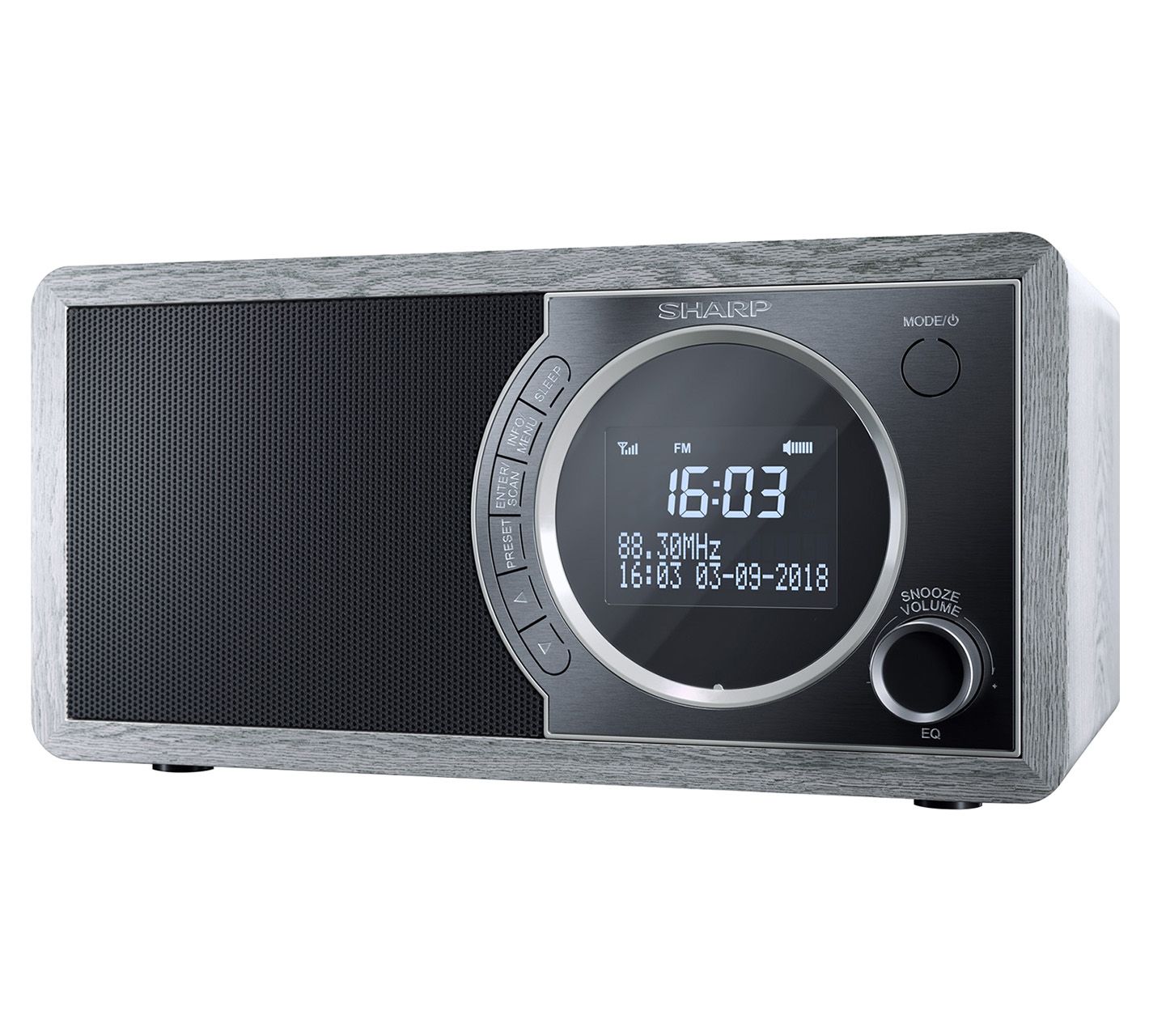 Sharp DAB+ Digital Radio mit Bluetooth - grau 2