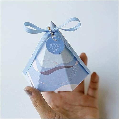 Box für Geschenke, Süßigkeiten-Box, Geschenkbox, Hochzeit, Papier, Pralinenschachtel, Kindergeburtstag, Party, kleine Schachteln mit Band, passend for Geschenke, Verpackungsbox (Farbe: 4, Größe: 10 St