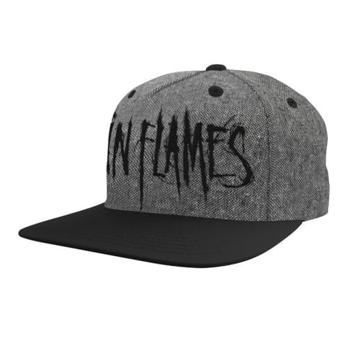 In Flames Logo Unisex Cap schwarz/grau 85% Polyacryl, 15% Wolle Band-Merch, Bands