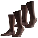 FALKE Functional Herren Socken Sensitive Malaga 2er Pack, Größe:43-46;Farbe:Brown (5930)