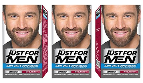 Just For Men - M35 - Bart Und Schurrbart - Mittelbraun - 3er Pack