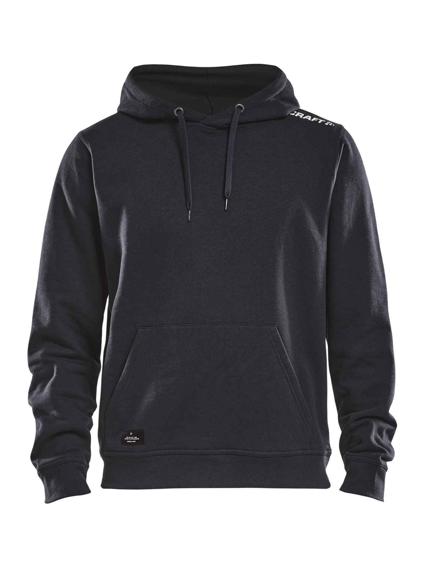 Craft Community Hoodie für Herren | Größe XXL | Schwarz | Hoodie Herren | Sweatjacke Herren mit Kapuze | Kapuzenpullover | Sweatshirt | Mikrofaser-Baumwolle-Mix