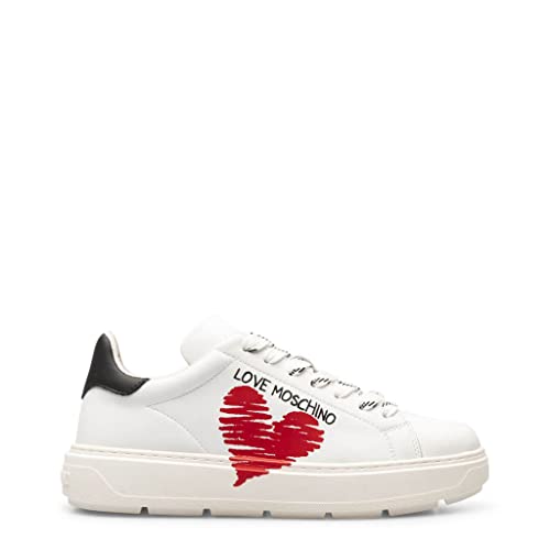 Love Moschino Damen Ja15394g1gia110a41 W.Sneakers, Weiß, 41 EU