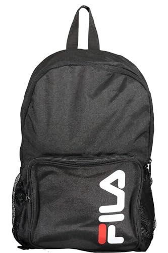 FILA Unisex Fulda Squared Pocket Backpack, Black