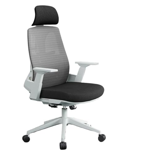 Bürostühle Bürostuhl, ergonomischer Stuhl, bequemer Stuhl mit Rückenlehne, drehbarer Schreibtischstuhl for Zuhause, Büro, Arbeitszimmer, mit verstellbaren Armlehnen und Rollen Schreibtischstuhl(Schwar