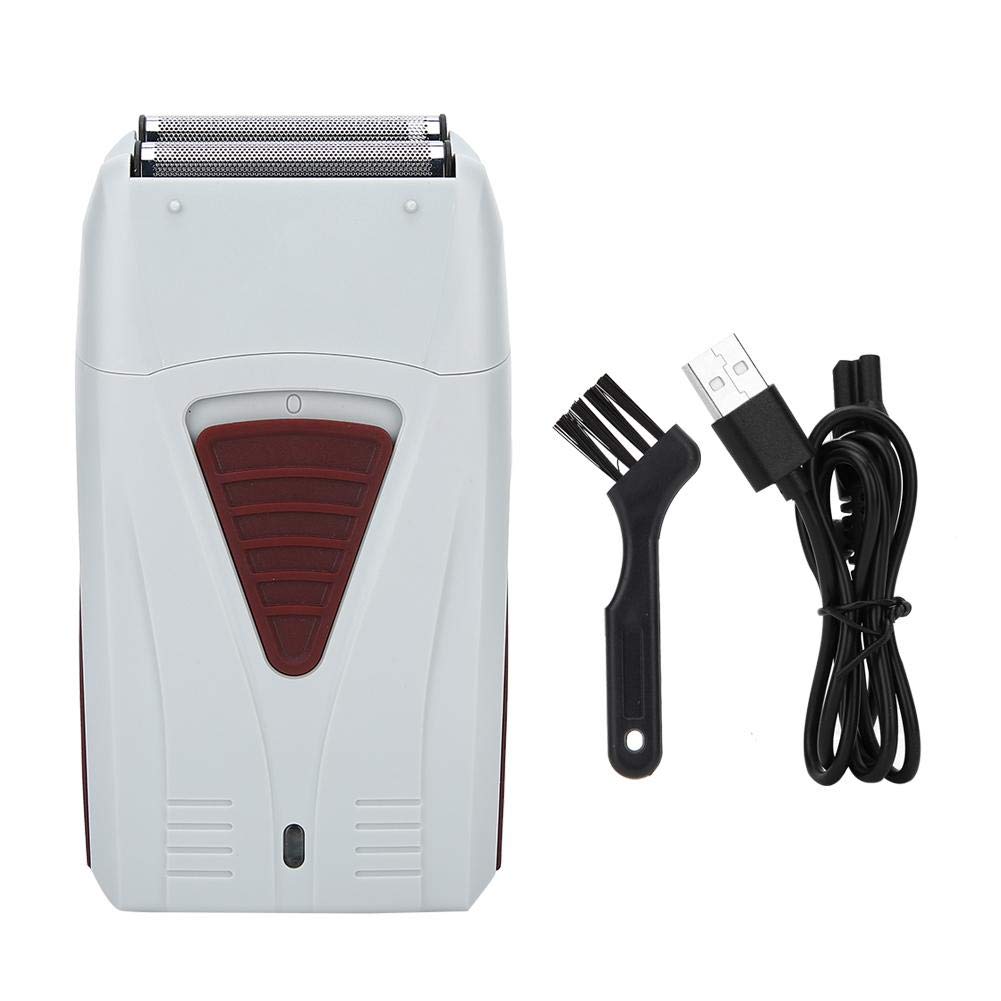 Electric Shaver Trimmer Reciprocating Hubkolben elektrorasierer, Wiederaufladbarer Usb bartschneider Für Rasiermesserwerkzeug, Für Reisen Im Freien Oder Für Geschäftliche Zwecke (weiß)