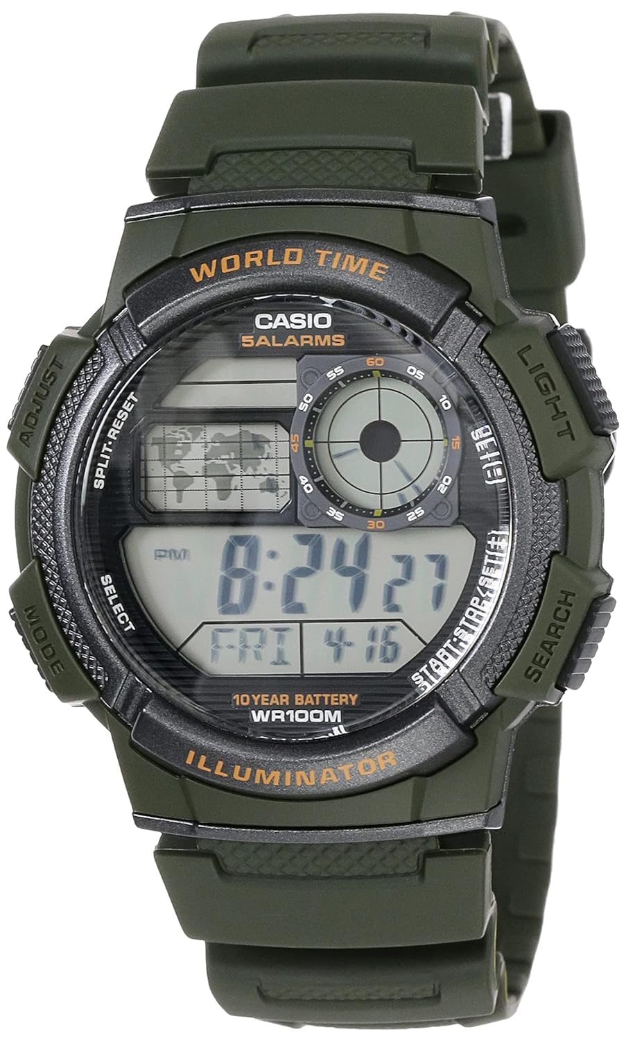 Casio Uhr mit japanischem Quarzuhrwerk Man AE-1000W-3AVDF(D119) 40 mm