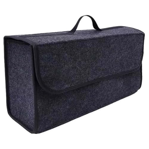 Toets Auto Kofferraum Organizer für Volvo V40 2013-2025, Faltbarer Kofferraumtasche Mit Tragegriff Wasserdicht Aufbewahrungstasche Innenraum Zubehör,B/Black