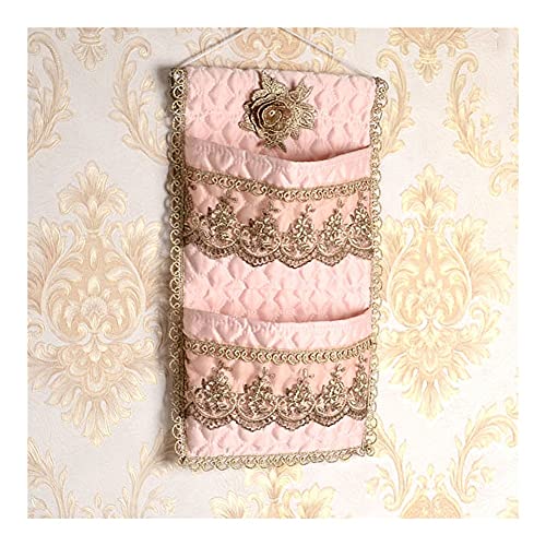 BFVAKBKYT Hängende Lagerung über der Tür, Wall Door Closet Hanging Storage Bag Organizer 4 Pockets Wall Mounted Storage Bag(Pink,2 Pockets)