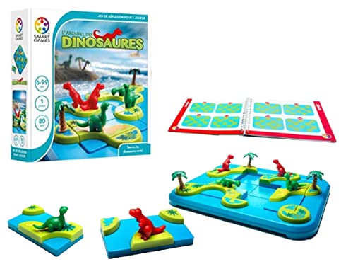 Smartgames – SG 282 fr – Archipel der Dinosaurier – Spiel der Reflexion für Kinder