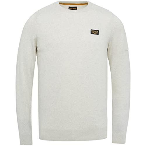 PME Legend Herren Pullover Pkw2209349 Bone White Melee M