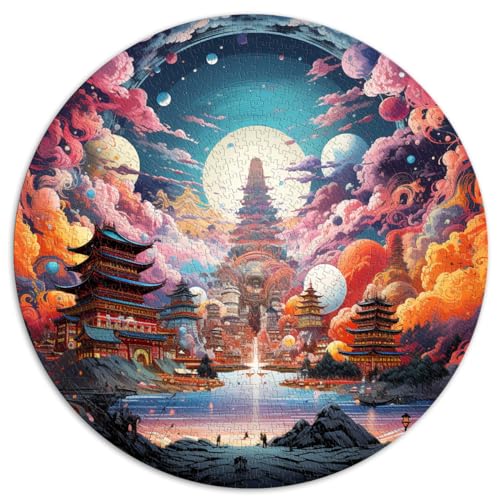 Puzzles Old Japan bunt für Erwachsene 1000-teiliges Puzzle Lernspiele 67,5 x 67,5 cm Puzzles für schwierige und schwere Puzzles für Frauen und Männer