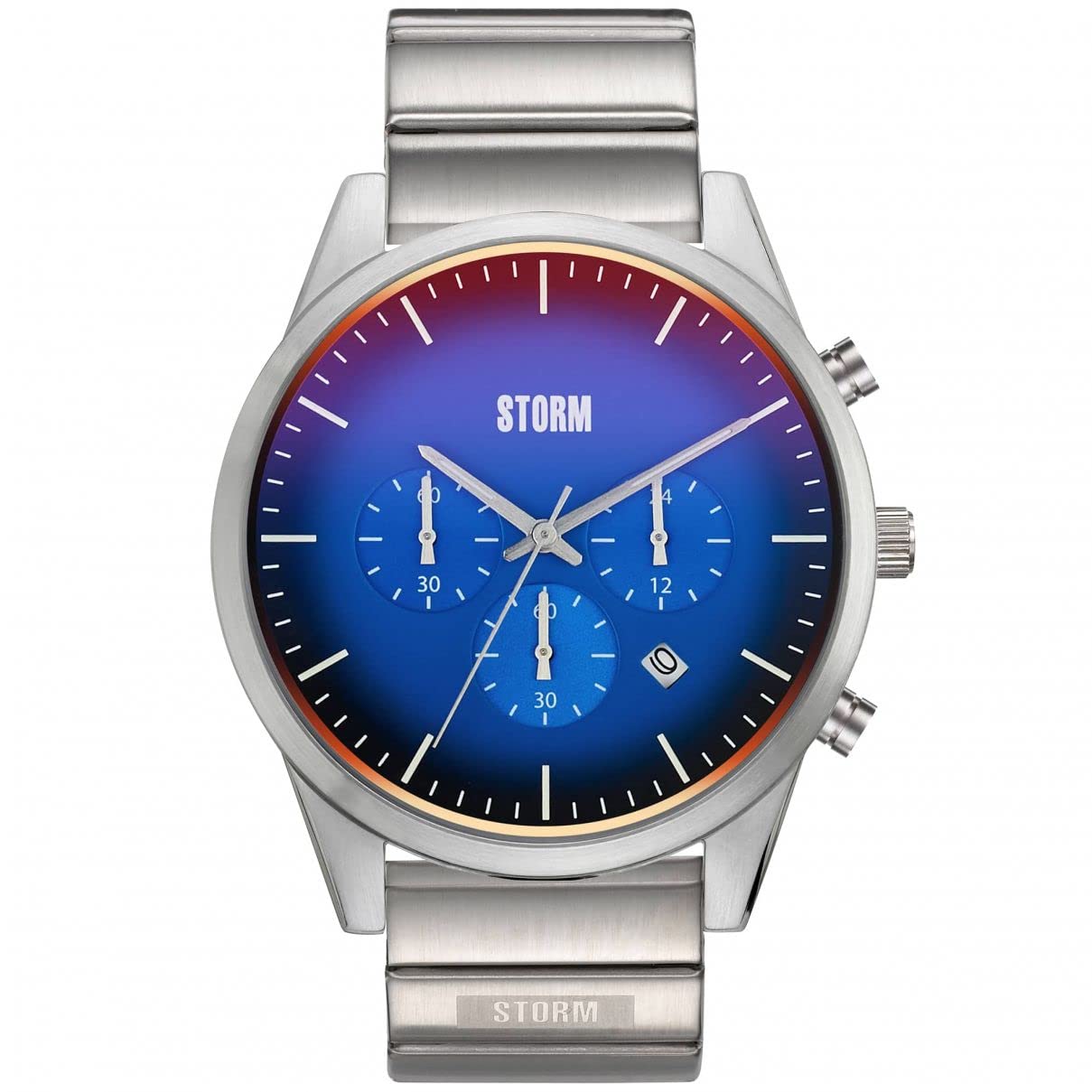 STORM London Crusader Lazer Blue, Herrenarmbanduhr, 5 bar Wasserdicht, Edelstahlgehäuse, Dual-Time, Datumsfunktion …