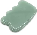 Gua Sha Scraper Board Natural Jade Guasha Steinbrett Gesichtsbehörde Guasha Platte Jade Gesichtsmassaget Schaber Werkzeug for Gesicht Hals Rückenkörperdrucktherapie Massagewerkzeug Set (Color : 1)