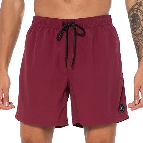 Protest Herren Beachshort Faster Dark Cherry M