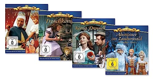 Märchen 4er Blu-ray Package (Frau Holle - Froschkönig - König Drosselbart - Abenteuer im Zauberwald)