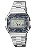 Casio Unisex ErwachseneArmbanduhr Digital Quarz Edelstahl A168WEC-1EF