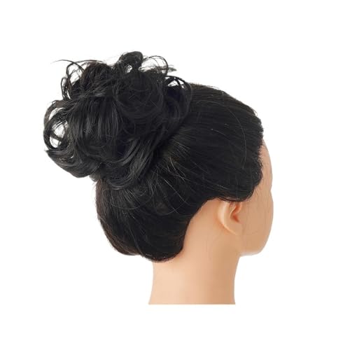 Haarteile Haarknoten Synthetischer unordentlicher Haarknoten, Chignon, Haargummis, gefälschtes Haarband, Zopf, elastischer Haarteilschwanz for Frauen, synthetischer Wickel, lockiger Pferdeschwanz Bröt