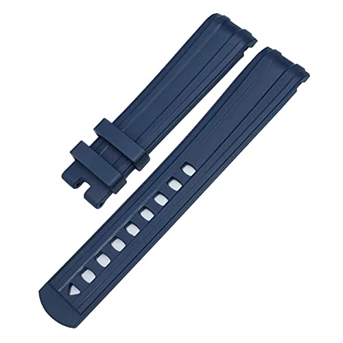 NEYENS Uhrenarmband aus Gummi, 19 mm, 20 mm, 21 mm, gebogenes Ende, passend für Omega Speedmaster Moon Watch, Seamaster 300 AT150, weiches Armband, 20 mm, Achat