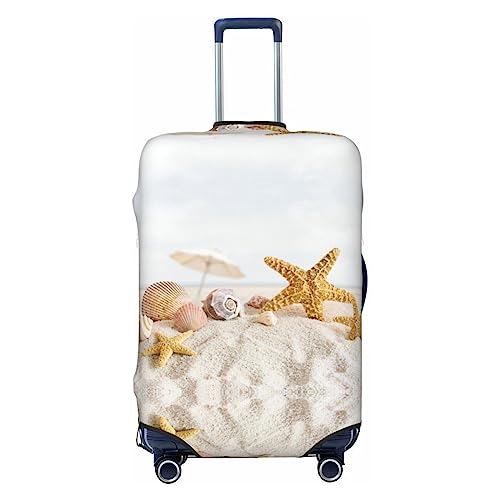 Miniks Reisegepäckhülle mit Strandmotiv, strapazierfähig, passend für 45,7 - 81,3 cm große Gepäckstücke, Größe XL, Schwarz, X-Large