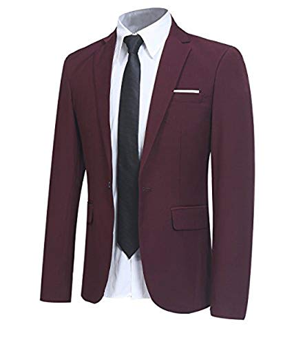 Allthemen Sakko Herren Slim Fit Sakko Modern Blazer Herren Anzugjacke für Business