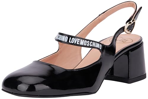 Love Moschino Damen Ja10365g1lih0000 Sandalen Absatz, Schwarz, 35 EU