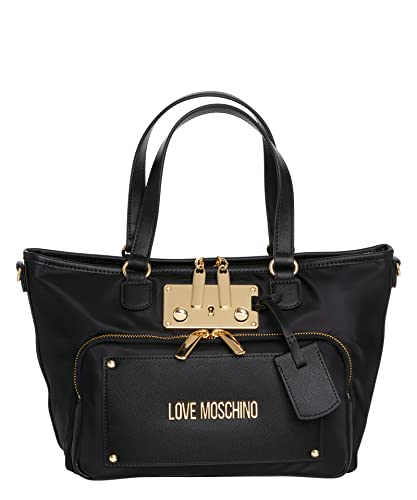 Love Moschino Damen Jc4154pp1glg100a Umhängetasche, Schwarz