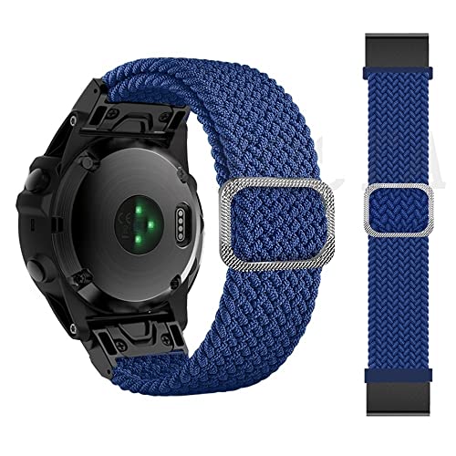 BANDKIT Nylon-Armband für Garmin Fenix 6X 6 Pro 7X 7 Epix 5X 5 Plus 3 3HR 935 945 Smartwatch 22 26 mm Armbänder Ersatzarmband, 26mm Fenix 3 3HR, Achat