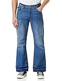 Raw Indigo Ltd Herren A73 Bootcut Jeans, Blaue Lichtwäsche, 46W x 30L