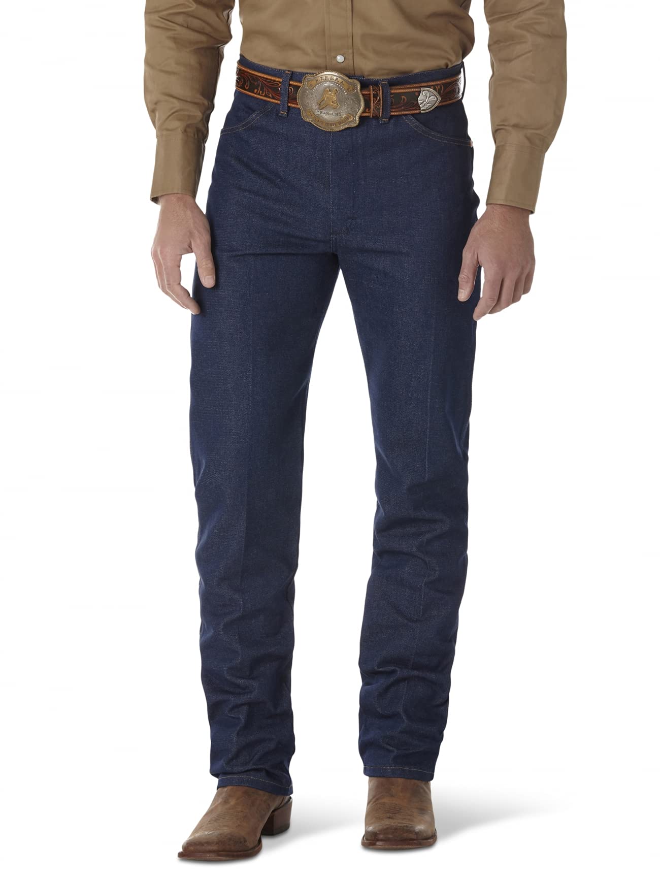 Wrangler Herren 13 Mwz Cowboy-Schnitt Original Fit Jeans, Vorgewaschenes Indigo, 35W / 32L