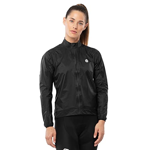 SIROKO - Fahrrad-Regenjacke für Damen J2 Troumouse - S - Schwarz