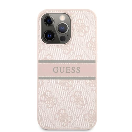 Guess GUHCP13L4GDPI Hülle für iPhone 13 Pro / 13 6,1" rosa 4G Stripe