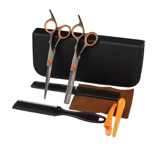 NEYENS Haarschere Friseur Schneiden Effilierschere Set Haarschneiden Salon Haarschere Heimgebrauch für Mann Frau (Farbe: 6.0 8set hc)