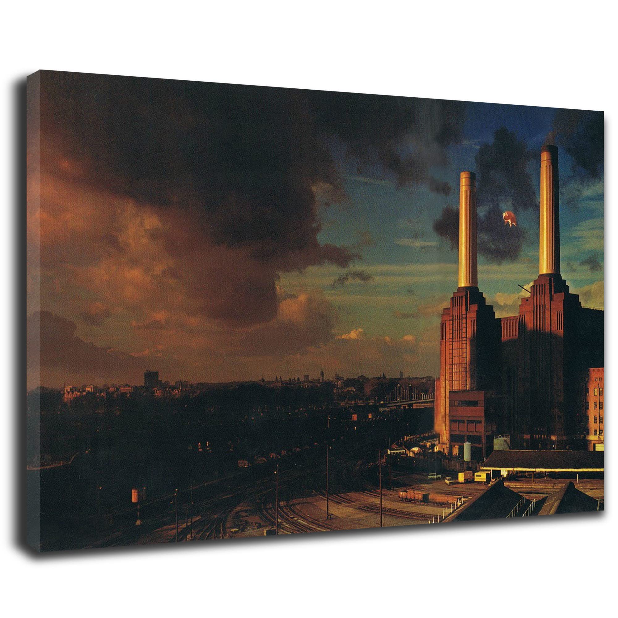 Artis Prints Leinwandbild Pink Floyd, Album Cover, Animals, Industrial, Klein bis XXL, Inneneinrichtung - Wohnzimmer - Wohnung, Dekoration