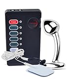 Dazifan Estim Sex Analplug Analperlen Analkugeln Elektro Butt Plug Anal Pluck Elektrisch Massage Pads SM Elektrostimulation Masturbation Sexspielzeug für Frauen Männer Paare Extrem (S)