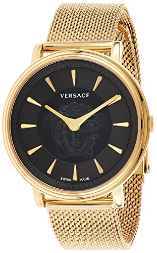 Versace Damen Uhr Armbanduhr V-Circle VE8104021 Edelstahl