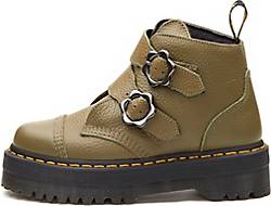 Dr. Martens, Schnallen-Boot Devon Flwr in khaki, Boots für Damen 2