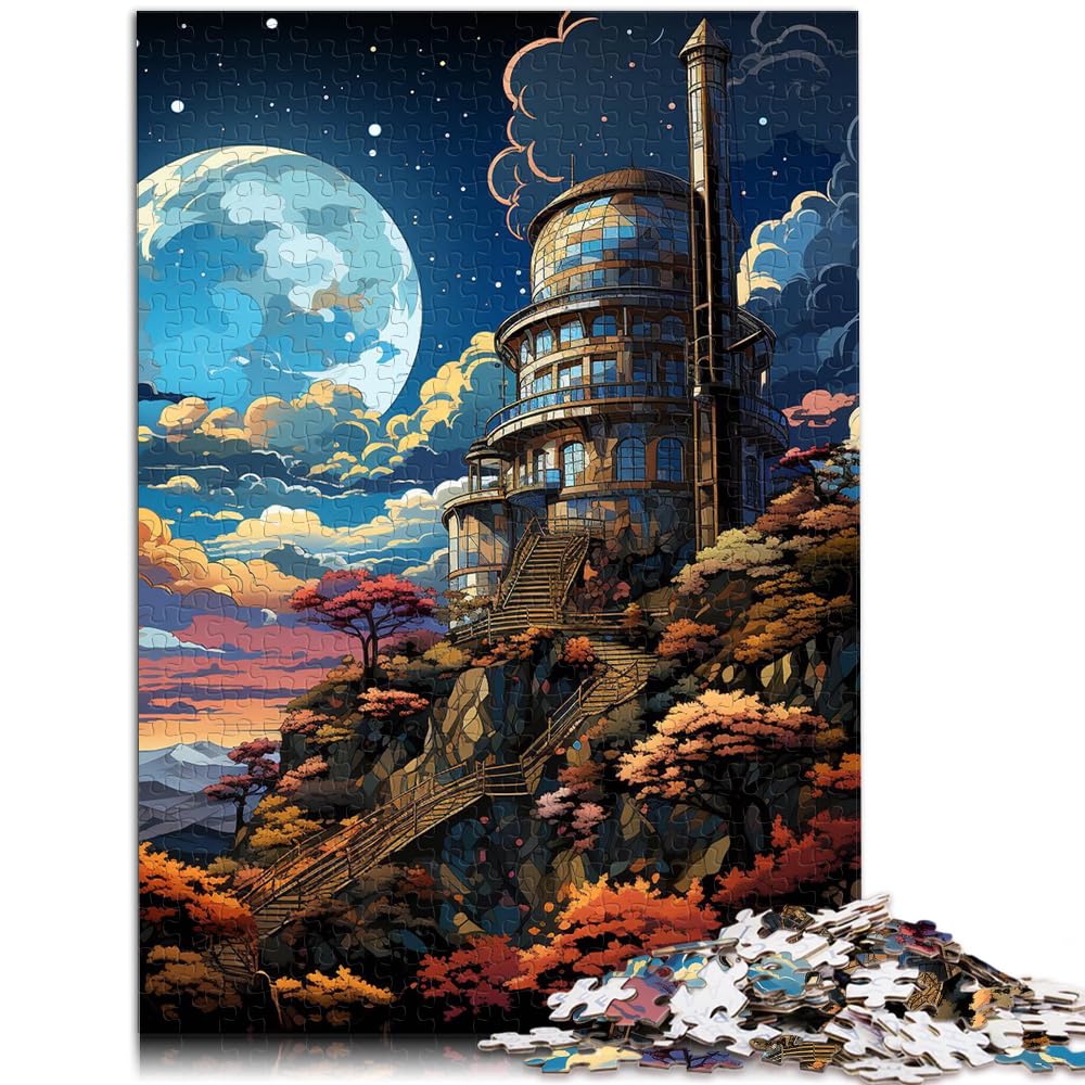 Spielzeug Puzzle Observatorium 1000 Teile für Erwachsene Schwierige Puzzles Holzpuzzles Familienaktivität Puzzles Lernspiele 1000 Stück (50x75cm)