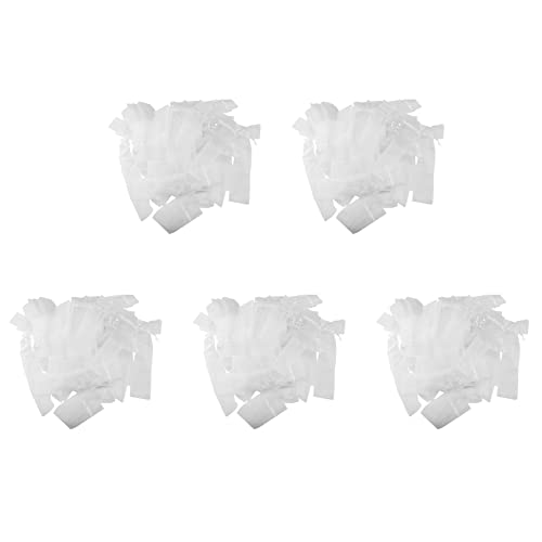 Potadak 500 Packungen Faltender Handventilator Tasche Kordelzug Organza FaltfäCher Tasche für Draussen Hochzeit Favor Geschenktüten