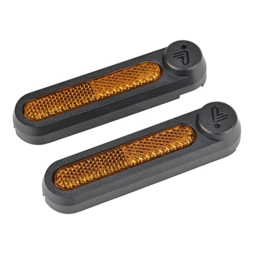 Jodriva Reflektierende Abdeckung, for Ninebot, F2 KickScooter F2 Plus F2 Pro Elektroroller Hinterradschutz Reflektorschalenteile Radabdeckung für Elektroroller(1 Left 1 Right)