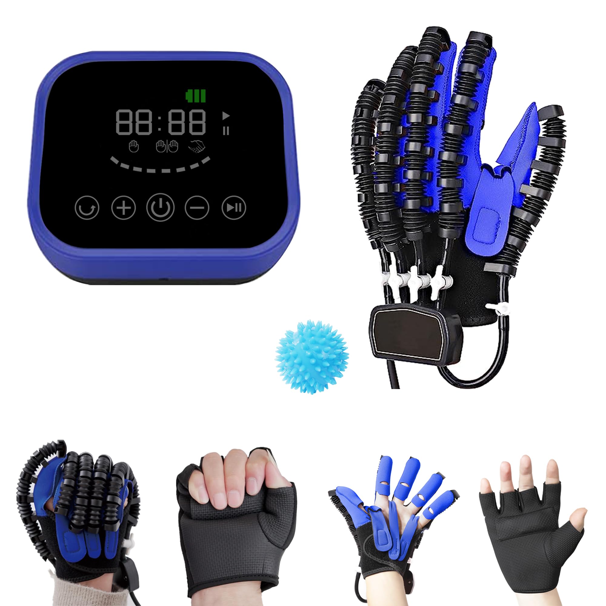 YEUNTANH Arthritis Schlaganfall Hemiplegie Patient Finger und Handfunktion Rehabilitationstrainer,Roboter Reha Handschuhe Genesungsübungsgeräte