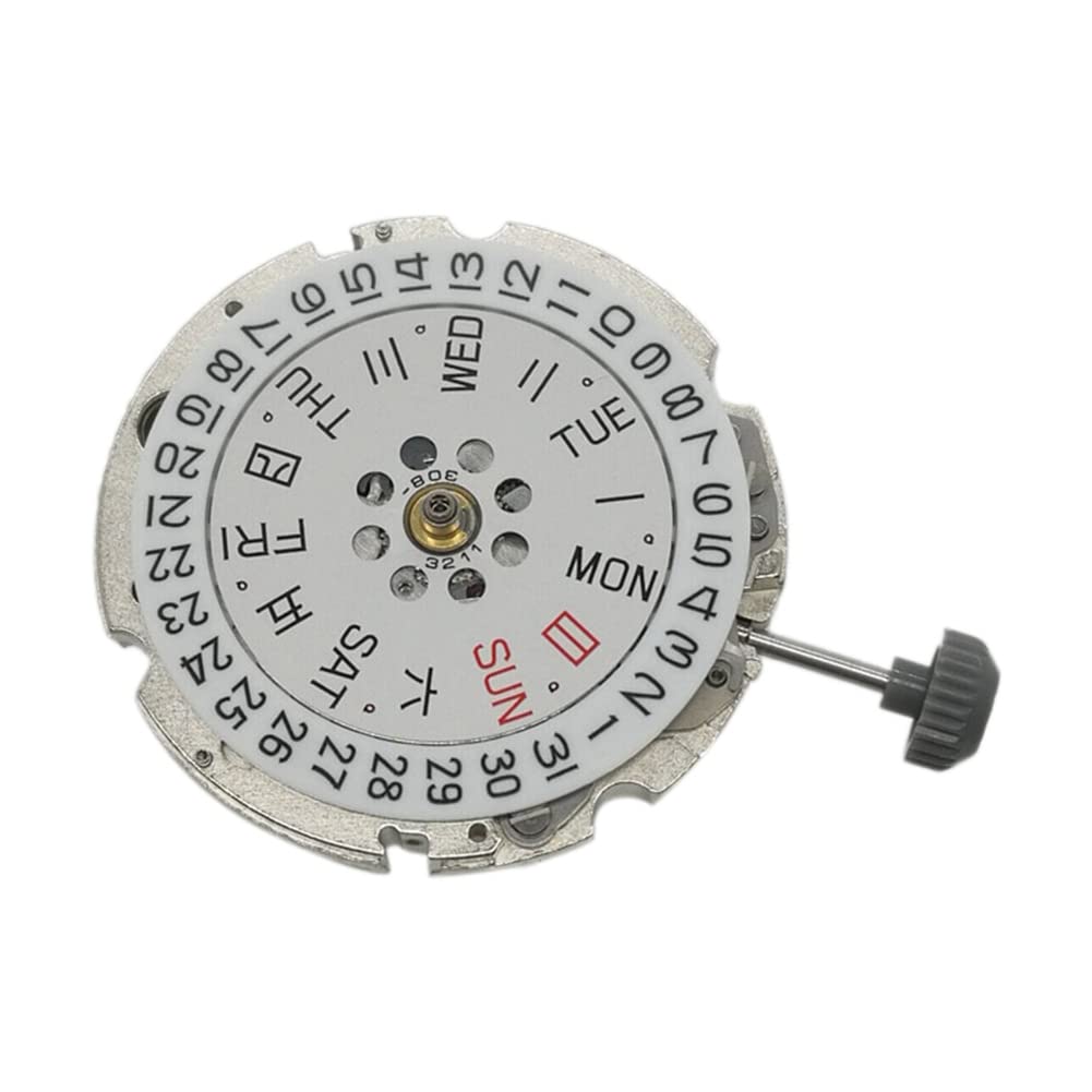 Pcivzxam Uhrwerk 8200 3-Uhr-Doppelkalender Hochpräzises Zubehör für Automatisches Mechanisches Uhrwerk