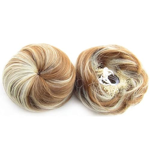 Haarknoten Chignon-Extensions for Damen, Haarknoten, Kordelzug, Pferdeschwanz-Haarteil, Chignon-Hochsteckfrisur, Clip-in-Scrunchies, Haarteile, synthetisches, glattes Haar Haarschmuck Damen (Color :