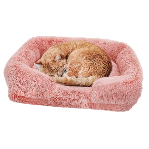 Große Hundebetten, Eier-Baumwoll-Haustiermatratze, Plüsch-Haustier-Hundesofabett mit waschbarem Bezug, orthopädische Couch, Haustierbett, Winter, warmes Katzenbett, Kuschelbett weich, Donut-Hundebett,