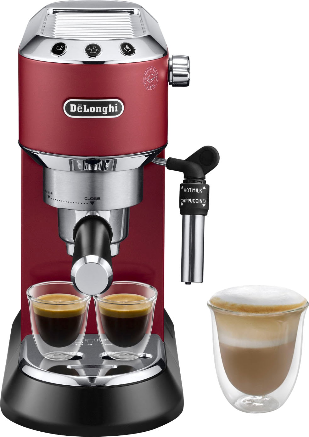 DeLonghi Espressomaschine "Dedica Style EC 685.R", Siebträger, 1350 Watt, 15 Bar